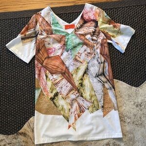 Clover Canyon White Abstract Dress